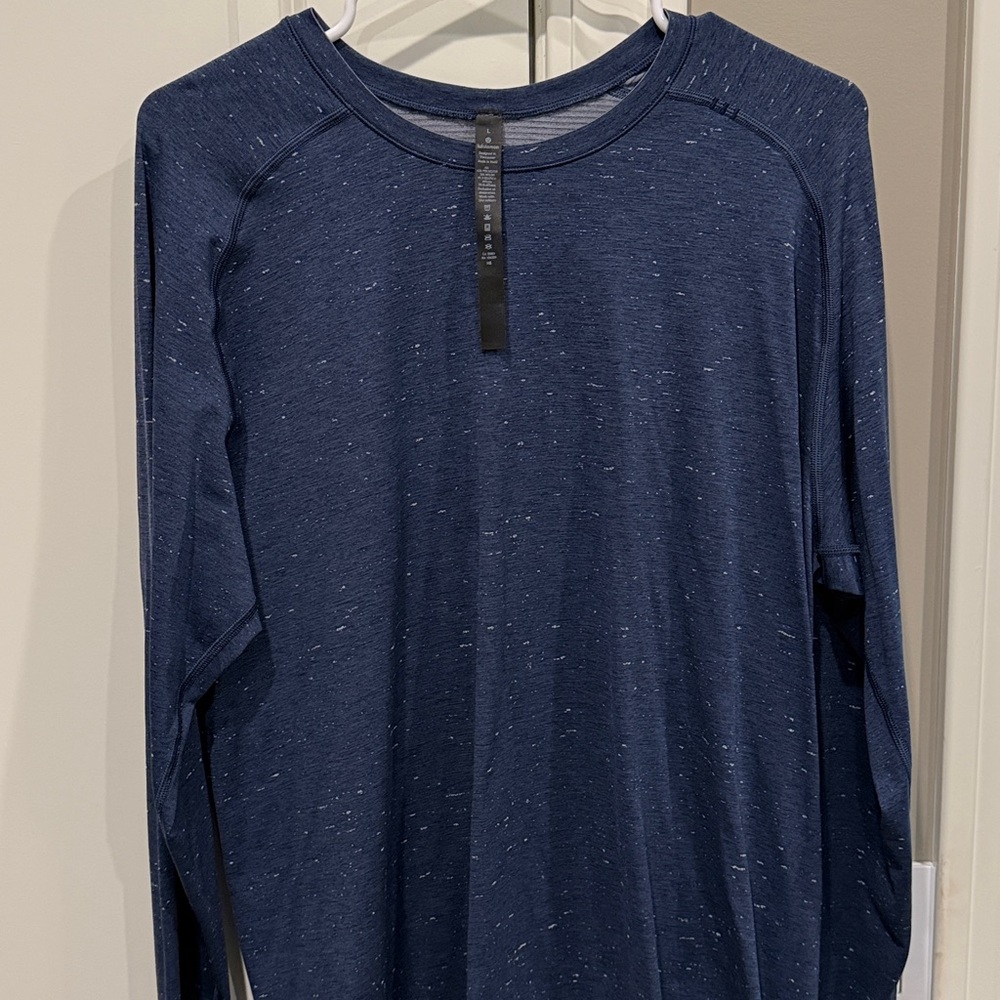 Lululemon Speckled Blue Long Sleeve